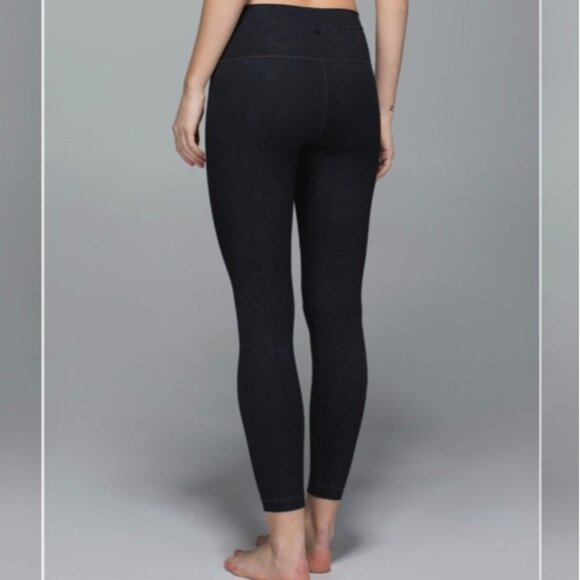 Lululemon High Times Pant *Full-On Luon Desert Snake Deep Coal Black - Picture 2 of 10